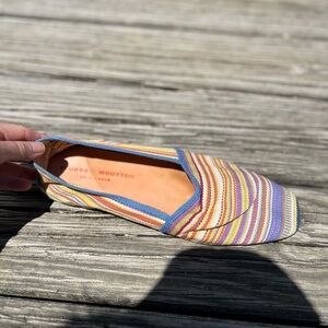 Stubbs & Wootton Women's Multicolor Striped Loafers good cond sz 41, / USA 10